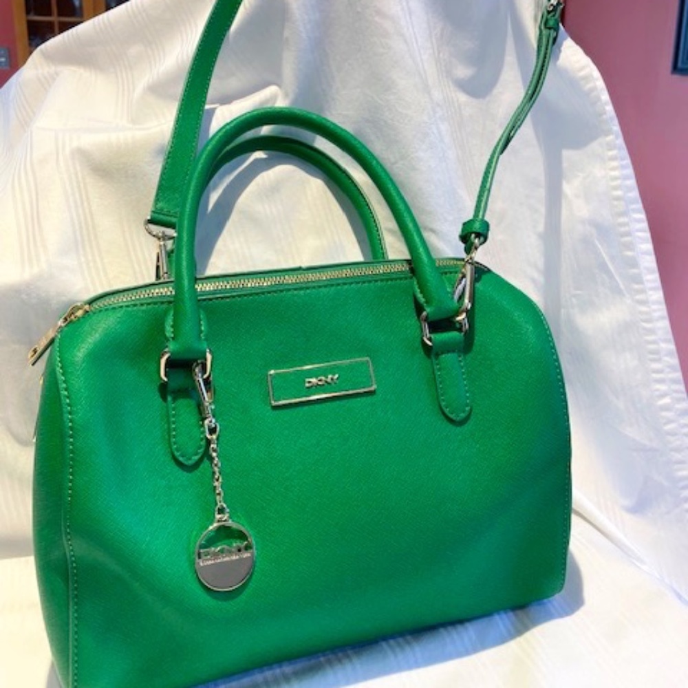 EUC DKNY Green Purse
